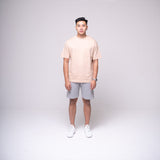Oversized Pocket T-shirt Beige