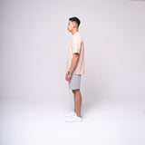 Oversized Pocket T-shirt Beige