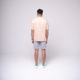 Oversized Pocket T-shirt Beige