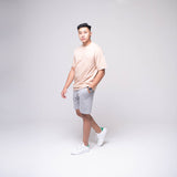 Oversized Pocket T-shirt Beige