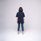 Oversized Pocket T-shirt Navy