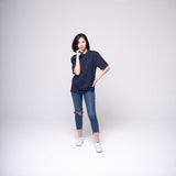 Oversized Pocket T-shirt Navy