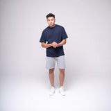 Oversized Pocket T-shirt Navy