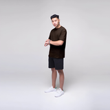 Classic Oversized T-shirt - Dark Brown