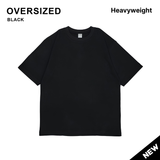 Heavyweight Cotton 16s Oversized T-shirt - Black