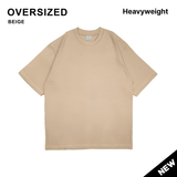 Heavyweight Cotton 16s Oversized T-shirt - Beige