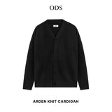 Arden Textured Knit Cardigan - Black
