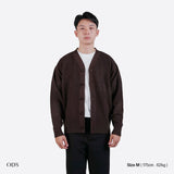 Arden Textured Knit Cardigan - Dark Brown