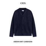 Arden Textured Knit Cardigan - Navy