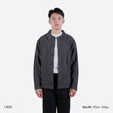 Asher Shirt Collar Knit Cardigan - Dark Grey