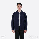 Asher Shirt Collar Knit Cardigan - Navy