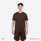 Active Dry Fit Basic T-Shirt - Dark Brown (Man)