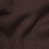 Boxy Crewneck Knit Sweater - Dark Brown