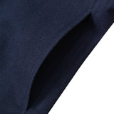 Cotton Linen Shirt Jacket - Navy