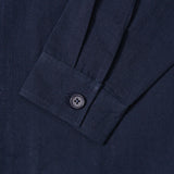 Cotton Linen Shirt Jacket - Navy