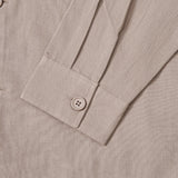 Cotton Linen Shirt Jacket - Khaki