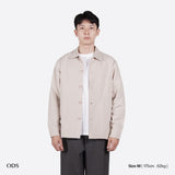 Cotton Linen Shirt Jacket - Cream