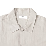 Cotton Linen Shirt Jacket - Cream