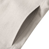 Cotton Linen Shirt Jacket - Cream