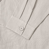 Cotton Linen Shirt Jacket - Cream