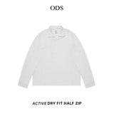 Active Dry Fit Half Zip - White