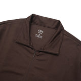 Active Dry Fit Half Zip - Dark Brown
