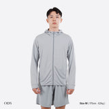 Active Dry Fit Hooded Jacket - Light Grey