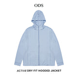 Active Dry Fit Hooded Jacket - Light Blue