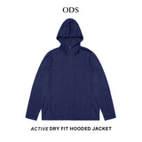 Active Dry Fit Hooded Jacket - Navy