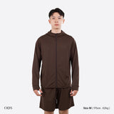 Active Dry Fit Hooded Jacket - Dark Brown