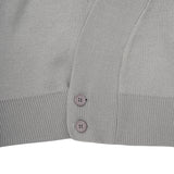 Kimono Wrap Knit Cardigan - Light Grey