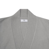 Kimono Wrap Knit Cardigan - Light Grey