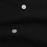 Bowling Oversized Linen Shirt - Black