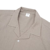 Bowling Oversized Linen Shirt - Khaki