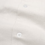 Bowling Oversized Linen Shirt - Broken White