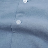 Bowling Oversized Linen Shirt - Light Blue