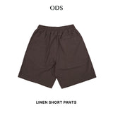 Linen Short Pants - Espresso