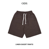 Linen Short Pants - Espresso