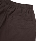 Linen Short Pants - Espresso
