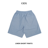 Linen Short Pants - Light Blue