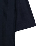 Noir Knit Polo Shirt - Navy