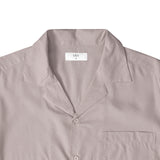 Open Collar Soft Touch Cotton Short Sleeve Shirt - Soft Sand