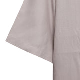 Open Collar Soft Touch Cotton Short Sleeve Shirt - Soft Sand