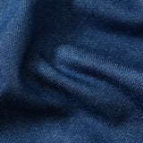 Open Collar Denim Short Sleeve Shirt - Pacific Blue