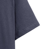 Oversized Heavyweight Cotton 16s T-shirt with Striped Collar - Dark Grey