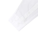 Oversized Long Sleeve Shirt Cotton Rayon - White