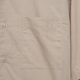 Oversized Long Sleeve Shirt Cotton Rayon - Latte