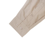 Oversized Long Sleeve Shirt Cotton Rayon - Latte