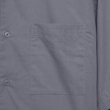 Oversized Short Sleeve Shirt Cotton Rayon - Dark Grey