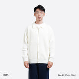 Rowen Shirt Collar Knit Cardigan - White